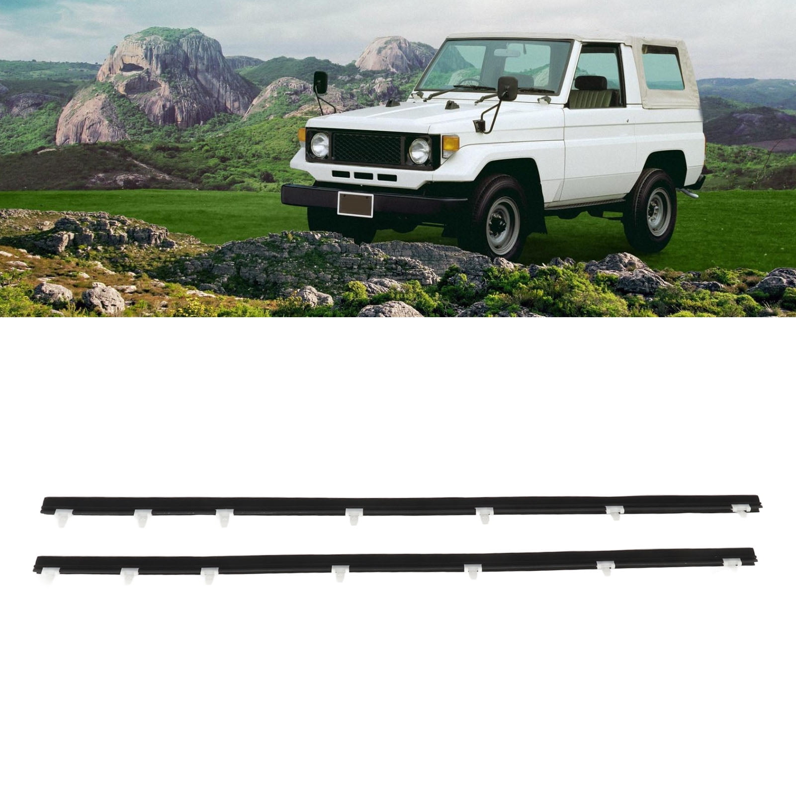 68160 90K00, 1 Pair Car Door Seal Strip Anti Aging Tight Sealing