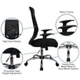 thumbnail image 5 of Flash Furniture High Back Black Mesh Executive Swivel Office Chair with Arms, 5 of 12