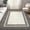 Brown, variant on 2'x6' ZACOO Multi-Layer Gradient Border Textured Machine Washable Area Rug Low Pile Easy Vacuum Floor Rug for Living Room Entryway Dining Room, Light Blue