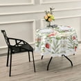 thumbnail image 7 of 60 Inch Round Tablecloth - Colorful Flowers Waterproof Washable Fabric Table Cloth Lace Table Cover Tabletops for Dining, Kitchen, Wedding and Parties House Decor, 7 of 7