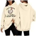 thumbnail image 1 of WEAIXIMIUNG Sweat à Capuche à Fermeture à Glissière pour Femmes, Mode Décontractée, Haut Ample, 1 of 4
