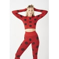 thumbnail image 3 of Miraculous Womens Seamless with Thumb Holes High Waisted Leggings Ladybug, 3 of 5