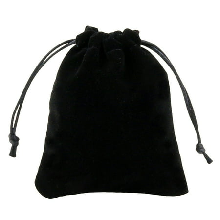 KABOER Best 10 Pack Wholesale Promotion - Black Velvet Cloth Jewelry Pouches / Drawstring