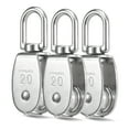 thumbnail image 1 of Graflsoa 360° Rotating Stainless Steel Swivel Pulley Set - M20, Heavy-Duty Load Bearing Up to 75kg, 3-Piece Kit, 1 of 6