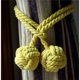 thumbnail image 2 of Un par de alzapaños para cortinas Black Temptation Alzapaños para cortinas, amarillo, 2 of 2