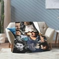 thumbnail image 5 of Blanket Johnny Depp Soft and Comfortable Wool Fleece Throw Blankets Gift for Home Decoration Sofa Office car Camping Yoga Travel Home Decoration Cozy Plush Beach, 5 of 6