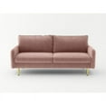 thumbnail image 3 of Enor Furniture Casey 70" Upholstered Modern Velvet Sofa in Pink, 3 of 8