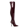 thumbnail image 3 of STEVE MADDEN Womens Burgundy Cushioned Vanquish Pointed Toe Sculpted Heel Zip-Up Dress Boots 6M, 3 of 4