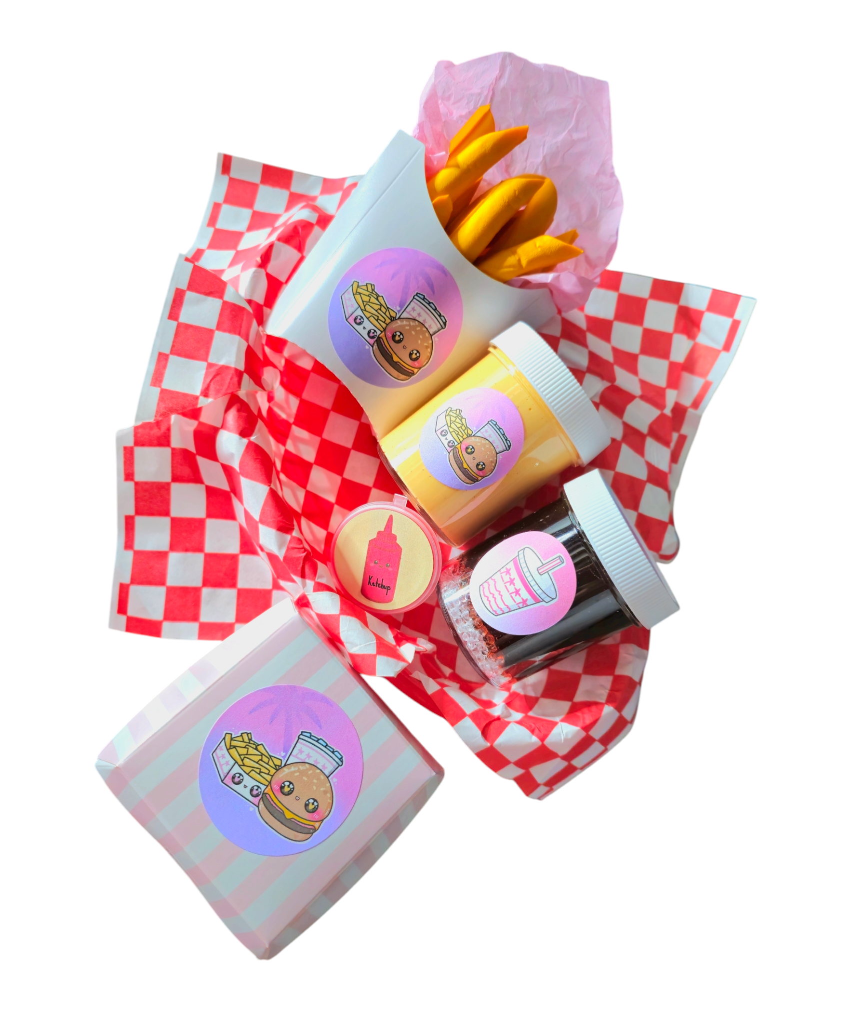 Fast Food Takeout DIY Burger Slime Kit