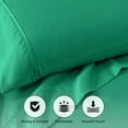 thumbnail image 4 of Superior Cotton Blend 800 Thread Count Sheet Set, Full, Hunter Green, 4 of 5