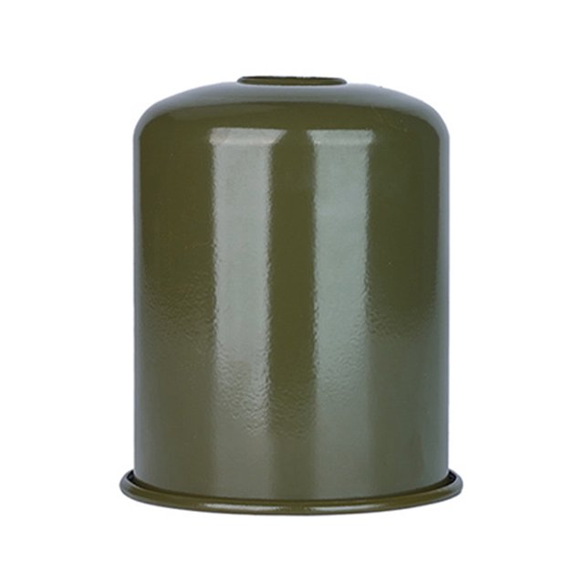 Cubierta Plana para Tanque Gas G2 G5 para Acampar Al Aire Libre Cubierta para Tanque Gas Alpino Retro Cubierta Protectora Metal Cubierta G2 Accesorios para Estufa(450g Verde Militar)