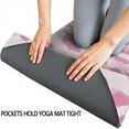 thumbnail image 3 of Pink and Pink Of Leopard Print Hot Yoga Mat Towel Non Slip for Hot Yoga - Quick-Drying Yoga Mat Cover with 4 Corner Pockets with Travel Bag - Hot Yoga Towel Non Slip 70"x26", 3 of 6