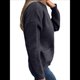 thumbnail image 3 of Cárdigan de Punto con Cremallera para Mujer, Larga, Cuello Alto, Abrigo con Bolsillos Negro XL, 3 of 6