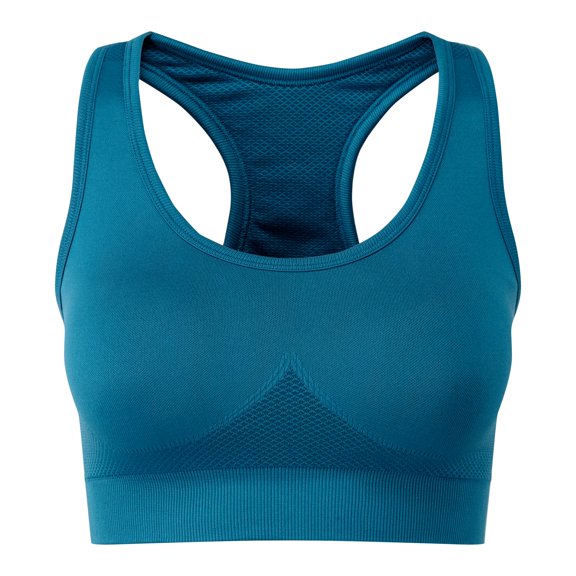 TriDri Womens Seamless 3D Fit Multi-Sport Solid Color Sculpt Sports Bra