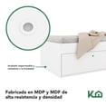 thumbnail image 4 of Base Cama Individual Con Cajones KingsHouse Recamara blanco Individual, 4 of 7