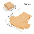 thumbnail image 2 of 50pc Kraft Paper Box Folding Box Square Tan 5.5x5.5x2.5cm, 2 of 8