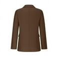 thumbnail image 6 of SDNall Work Blazers for Women Bussiness Casual Blazers Open Front Long Sleeve Work Office Blazer Jacket with Shoulder Pads Fall Fall Clothing Sizes:S-3XL, 6 of 9