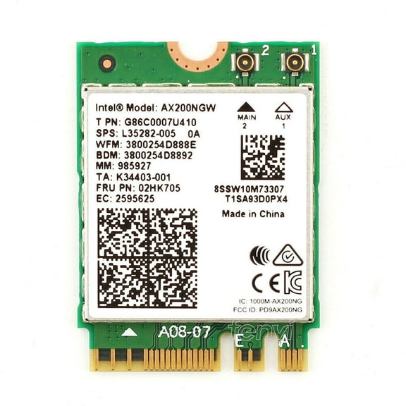Intel AX200.NGWG.NV WI-FI 6 AX200 M.2 2230 Network Card