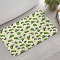 thumbnail image 2 of Cartoon Tractors Green Beige Pattern Bathroom Rugs Mat,Non Slip Microfiber Bathroom Rug,Rubber Backing,Soft Bathroom Mats for Bathroom Floor,Tub and Shower,17x30in(43x75cm), 2 of 4
