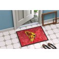 thumbnail image 4 of Carolines Treasures 8862JMAT Papillon de 24 x 36 Po sur Paillasson Rouge Intérieur Ou Extérieur, 4 of 4