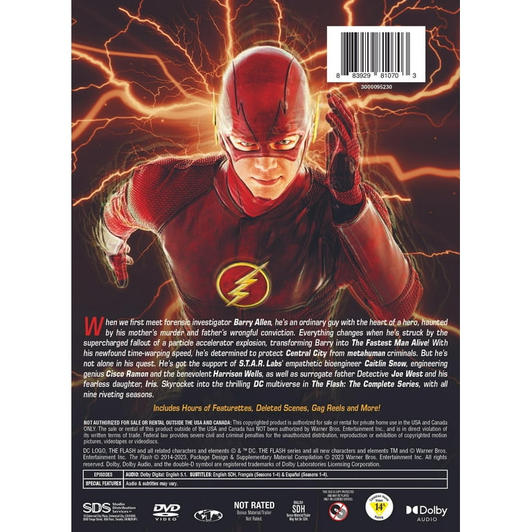 The Flash Season 1-8 New Release DVD US/UK/CA Free Shipping Best Seller on
