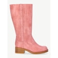 thumbnail image 4 of No Boundaries Faux Leather Tall Riding Boots, Women's (Wide Width Available), 4 of 8