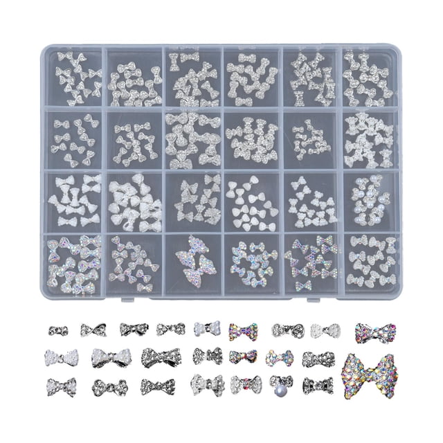 Piedras acrílicas de cristal AB con parte trasera plana, múltiples formas y tamaños variados para joyería de uñas. SP02