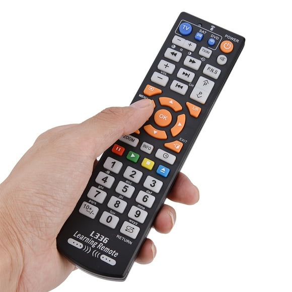 Télécommande Intelligente avec Détection Rapide de Code pour TV Sat DVD 3 Appareils/126 Touches Fonction d'Apprentissage de la Mémoire Permanente