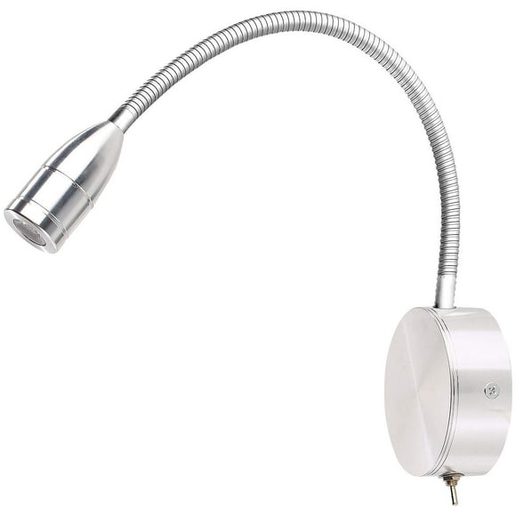 gooseneck lamp bed: LED bed & reading lamp with gooseneck, wall mounting, 3 W, cool white (reading lamp bed gooseneck)