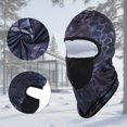 thumbnail image 4 of Unique Bargains 1 Pc Snake Pattern Balaclava Face Mask Navy Blue, 4 of 5