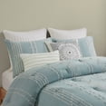 thumbnail image 2 of Gracie Mills Trujillo 3-Piece Embroidered Stripes Cotton Jacquard Comforter Set - GRACE-13820, 2 of 5