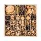 thumbnail image 2 of Materiales de bricolaje Adornos de madera para manualidades Piezas de madera Troncos pequeños de madera para 28 rejillas, 2 of 9