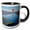 Black/White, variant on 3drose, Paraglider, Extreme Sport, Lake Wakatipu, New Zealand-au02 Dwa6296 - David Wall, 11oz Mug