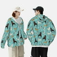 thumbnail image 4 of Balery Cute Dog Sudadera ligera de manga larga con capucha y protección solar UPF 50+ para hombre y mujer, ideal para pesca y running-Medium, 4 of 7