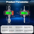 thumbnail image 2 of 2T Crane Scale, 2000kg Digital Industrial Scale, Electronic High-Precision Hanging Scale with Remote Control and LCD Screen, 2 of 5