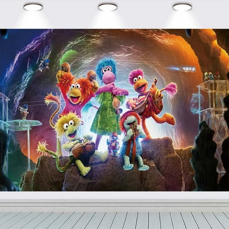 Fraggle Rock school Poster Backdrop Banner Party Supplies Birthday Decorations Background for Photography Taspestry