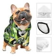 thumbnail image 3 of Honeii Football Doodle Print Small Dog Hoodies Pet Hooded Sweatshirts Fall Winter Puppy Cat Sweaters Warm Clothes for Small Dogs Outfits Costume-Small, 3 of 7