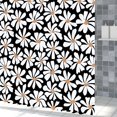 thumbnail image 5 of Tchckioa Boho Daisy Shower Curtain for Bathroom,60x72 Inch Waterproof Hooks Bath Curtain Decor, 5 of 6