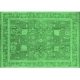 thumbnail image 1 of Ahgly Company Indoor Rectangle Oriental Emerald Green Industrial Area Rugs, 5' x 7', 1 of 4