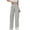 #065-Gray, variant on TaTaai Women High Waist Solid Corduroy Trousers Multi-Pocket Elastic Waist Casual Sports Wear Gift