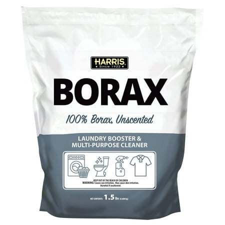 Harris Borax Laundry Booster and Multipurpose Cleaner, 1.5lb (Unscented)