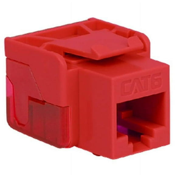 Cat 6 Ez Modular Connector, Red