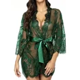 thumbnail image 3 of Vestido Sexy de encaje + tangas de hilo G para Mujer, ropa de dormir erótica transparente, pijamas, camisón de encaje para Mujer, disfraces pornos, ropa interior, 3 of 5