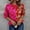 Red, variant on Womens Sweater Clearance Women's New Leopard Print Long Sleeve Splicing Knitting Pullover Round Neck Sweater Tops