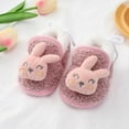 thumbnail image 3 of Newborn Infant Baby Girl Boy Cotton Booties Stay On Sock Slippers Soft Bedroom Shoes Non-Skid Ankle Boots Warm Shoes First Walker Birthday Shower Gift, 3 of 6
