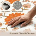 thumbnail image 6 of ODIKA 8'x10' Washable Area Rug Non-Slip Chair-Friendly Mat Distressed Trailing Vintage Vine Motif Botanical Orange Boho Refined Structured for Dining Room, Large Office, Lounge, 6 of 7