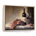 thumbnail image 2 of Designart "Luxurious Wine Glow" Wine Floater Framed Wall Decor, 2 of 5