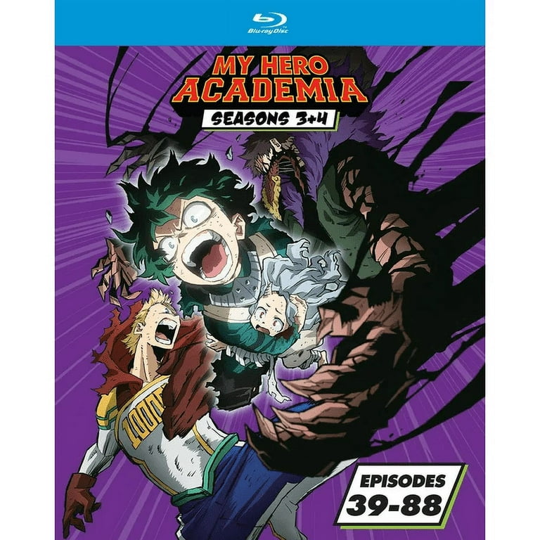 My Hero Academia Season 4 Blu-ray and DVD box cover art