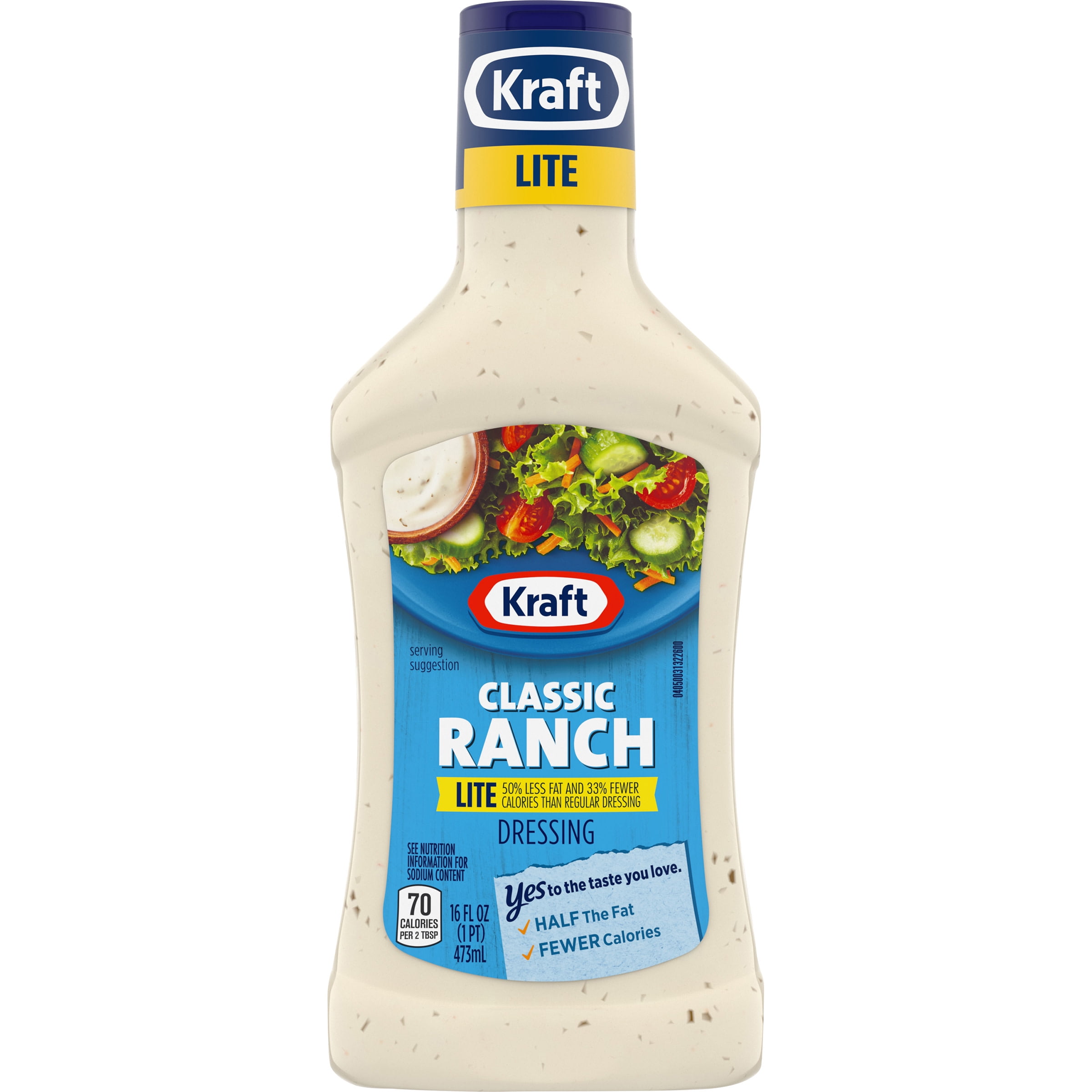 Kraft Classic Ranch Lite Dressing 16 fl oz Bottle