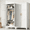 White, variant on SOLAURA 71" Tall Metal Armoire Wardrobe Cabinet with 2 Doors, Wardrobe Closet with Hanging Rod and Adjustable Shelves, Freestanding Closet for Home Living/Laundry Room/Department (Black)